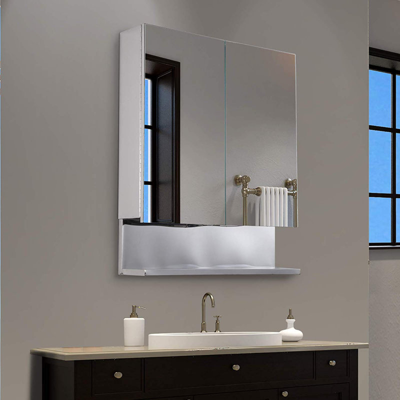 Rebrilliant 60 x 70 cm verspiegelter Schrank Caudell | Wayfair.de